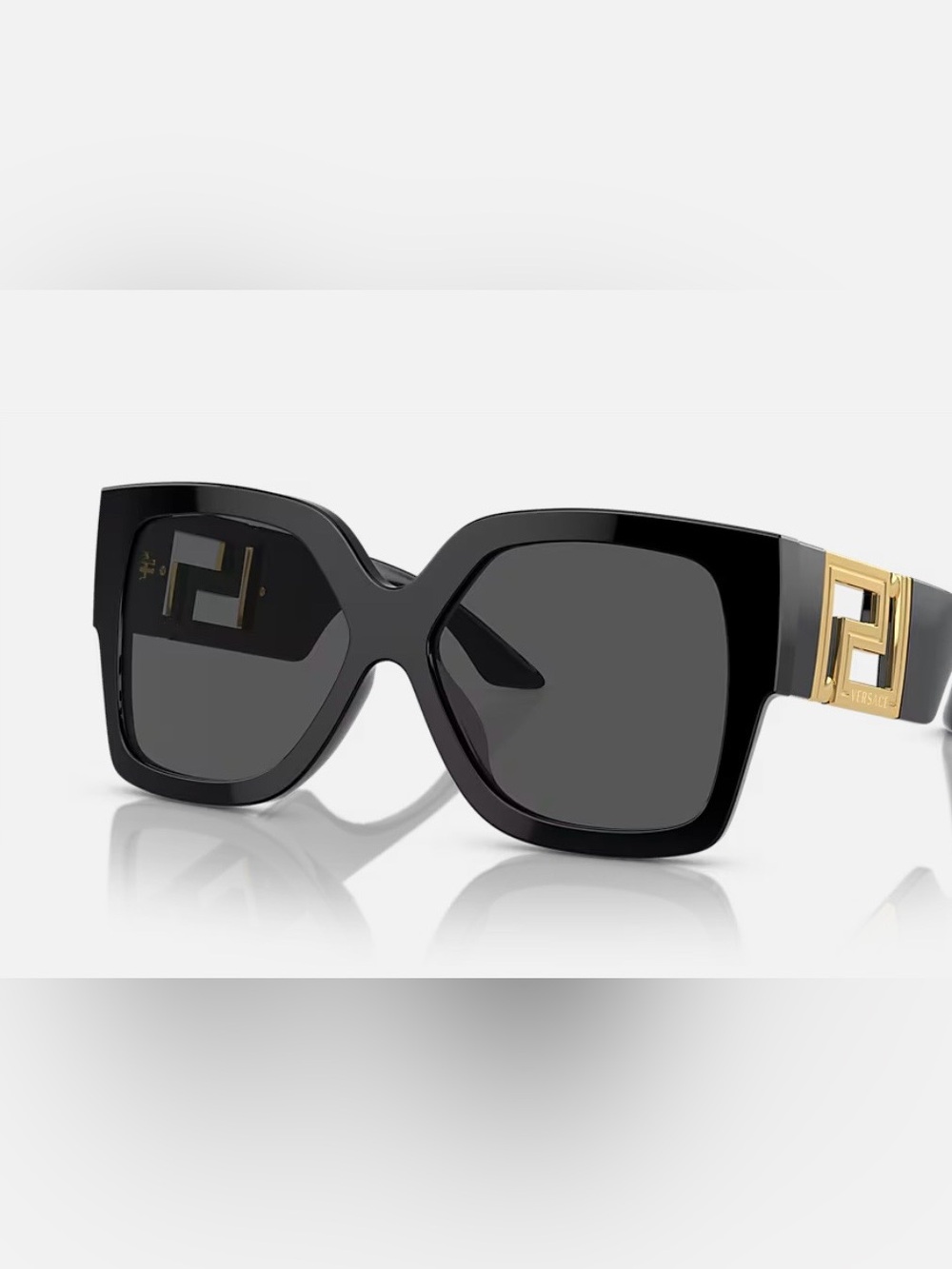 Versace Black Oversized Cat-Eye Sunglasses - Picture 4 of 4
